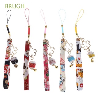 BRUGH Cute Mobile Phone Strap Gift for Women Mobile Phone Accessories Mobile Phone Lanyard Anti-Lost For Mobile Phone Case Flower Pendant Cat Hang Rope Cell Phone Lanyard/Multicolor