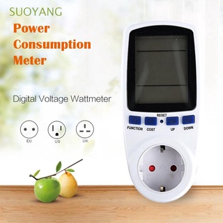 Suoyang Watt Medidor De corriente Lcd De voltaje/reprobador Digital/Medidor De Consumo De energía/Monitor eléctrico