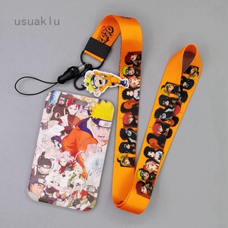 [blueaklu] Cordón De seguridad Para tarjetas De identificación Anime Naruto