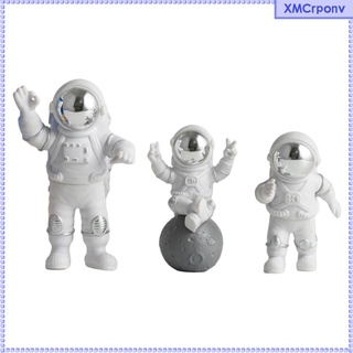 3 Piezas Astronauta Estatuilla Decoracin Del Hogar Astronauta Estatua Escultura Decoracin