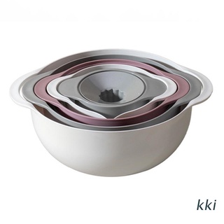kki. 5 piezas colador redondo plegable para fregadero, cesta de drenaje, verduras, frutas, cocina, té, colador con doble asas