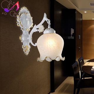 Golden generation minimalist hotel bedside corridor glass wall lamp LED aisle single head European wall lamp