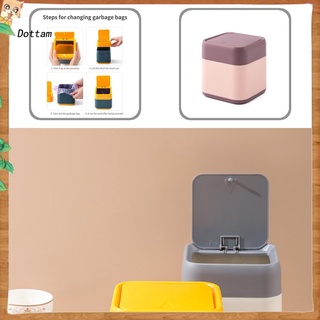 [Dt] Mini cesto de basura PP con tapa útil para el hogar