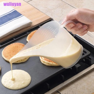 [wuliuyan] 1000ML punta boca plástico jarra medidora taza graduada cocina cocina panadería herramienta (1)
