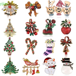 Yijian muñeco de nieve botas de árbol de navidad Santa Claus navidad moda accesorios joyería