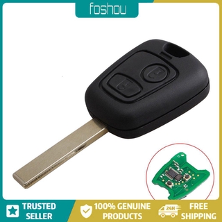 Cubierta protectora para llave de coche plegable con 2 botones para PEUGEOT PCF7961 433MHZ