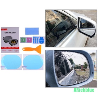 Arichblue 2 pzas calcomanías antiniebla/Película protectora Para espejo Retrovisor De coche (1)