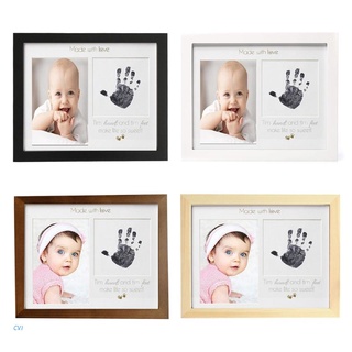 🔥 CVI Newborn Handprint Footprint Picture Frame Baby Birthday Keepsake Photo Ornaments