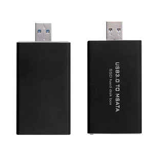 Char USB a mSATA SSD caja de disco duro convertidor caja adaptador caja externa 1pc (5)