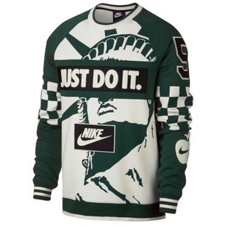 Nike hombres y mujeres camiseta larga gran logotipo impresión primavera y otoño deportes cuello redondo jersey pareja suéter (6)