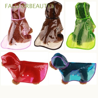 Fallforbeauty1 funda Transparente Para lluvia Pu con capucha/Multicolorido Para perros pequeños/Gatos/mascotas