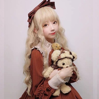 Peluca Conjunto Mujer Cabeza Completa Realista Pelo Largo Rizado [lolita] cosplay 11.22 (5)