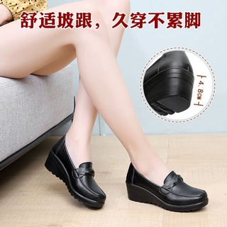 kulit kasual perempuan kasut hitam lembut wanita hamil mocasines zapatos formal regalos para madre (6)
