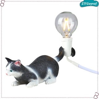 lámpara artificial en forma de gato lámpara de escritorio luz de lectura para el hogar pasillo tocador apliques (4)