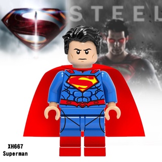 XH667 Superman Justice League Minifigures Compatible Lego DC Super Heroes Bloques De Construcción Juguetes Para Niños