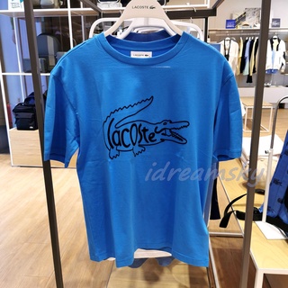 Lacoste Camiseta corta con estampado De cocodrilo para mujer/cuello redondo/Casual Tf0610