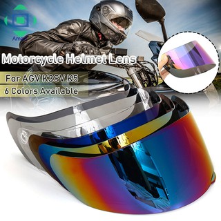 protector de viento de la motocicleta lente del casco visera de sol cara completa para agv k1 k3sv k5 (1)