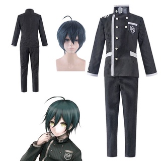 danganronpa v3 saihara shuichi cosplay disfraz de la escuela uniforme abrigo pantalones peluca uniforme de la escuela