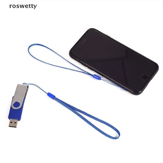 Roswetty 10pcs Nylon Hand Wrist Phone Lanyard Strap For Camera USB Flash Drive Key Holder CO
