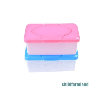 Childfarmland estuche de papel de seda seca y húmeda para bebé toallitas servilletas caja de almacenamiento contenedor