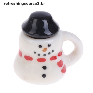 (Ref2) Juego De tazas y utensilios De cocina 1:12 Miniatura De cerámica Para Casa De muñecas/té/Café