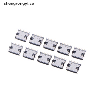【shengrongyi】 10Pcs Type-C 6 Pin USB Socket Connector USB 3.1 Type-C Female Placement SMD 【CO】