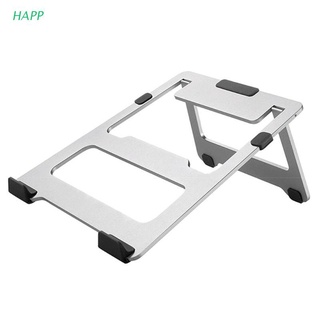 happ aleación de aluminio plegable portátil portátil ordenador portátil hueco base de enfriamiento ajustable soporte soporte