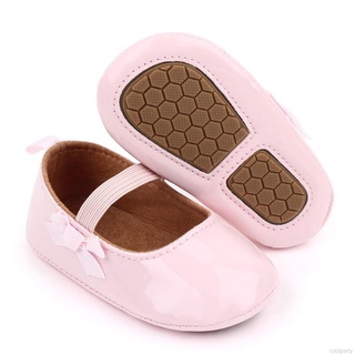 Bebé niña sólido princesa zapatos bebé Bowknot suela suave zapatillas de deporte niño antideslizante zapatos de caminar (8)