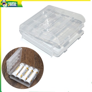 Portátil Mini batería caso titular de almacenamiento organizador caja de plástico contenedor para AA AAA baterías recargables 9.9 flash venta