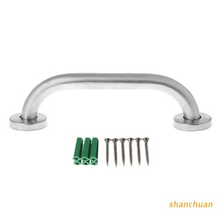 shan soporte de ducha de acero inoxidable para baño, barra de agarre de pared, mango de seguridad, toallas, 20 cm