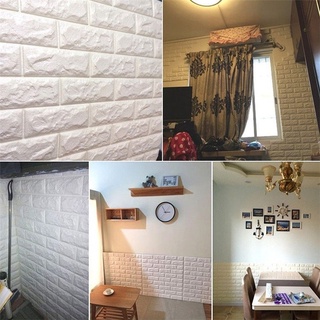 últimos productos decoractive 3d pegatinas de pared autoadhesivas paneles de espuma decoración del hogar sala de estar casa decoración baño ladrillo pegatina (8)