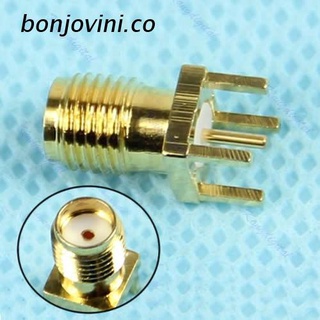 bo.co PCB Mount SMA Female Plug Straight Receptacle Solder Adapter Connector