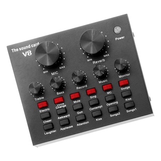 [venta] tarjeta de sonido v8 plug play larga vida útil metal 12 efectos de sonido práctico portátil en vivo bluetooth tarjeta de sonido para ktv (7)