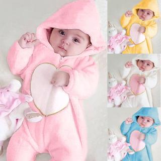 bebé recién nacido niño niña invierno manga larga mono mameluco de franela suave con capucha pijama ropa de bebé (1)