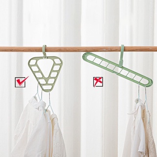 9 agujeros mágico percha de ropa armario organizador de ahorro de espacio multifunción estantes de secado armario bufanda almacenamiento percha de tela (4)