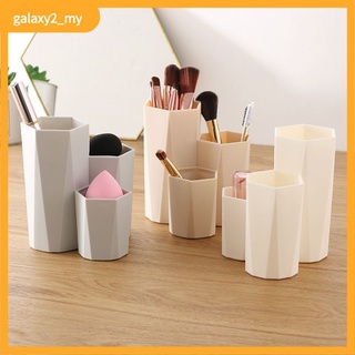 3 cordones cosmético maquillaje cepillo caja de almacenamiento organizador de mesa herramientas de maquillaje pluma almacenamiento maquillaje esmalte de uñas caja soporte de cosméticos
