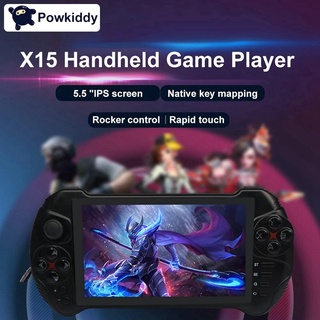 powkiddy x15 reproductor de video portátil android wifi para juegos/consola de juegos