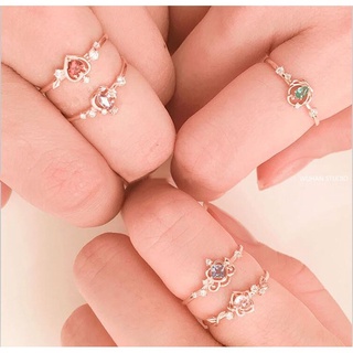 Anillo Pandora Con Caja Promesa 18k Oro Rosa Chapado En Disney Princesa Diamante (Tamaño Ajustable) (5)