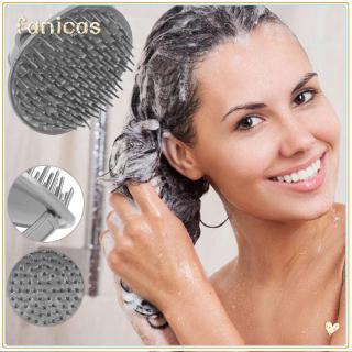 ducha cabello champú cepillo peine silicona cuidado del cabello masaje cuero cabelludo antideslizante cepillo de pelo