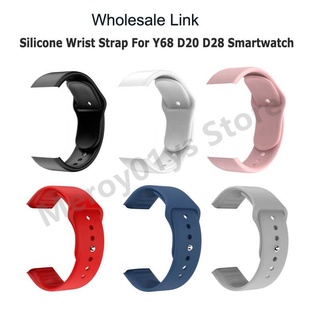 Y68/D20/D28 Smartwatch pulseira de relógio inteligente em silicone! Y68/D20