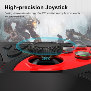 iPega PG-SW018A Wireless Gamepad Rechargeable Remote Gaming Controller with 6-Axis Gyroscope/TURBO/Dual-motor Vibration/Key Programming Function Replacement for N·S/PS3/Android/Windows (8)