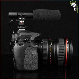 Micrófono-01 SLR cámara micrófono fotografía cámara de vídeo estéreo grabación micrófono para DV Digital SLR cámara videocámara