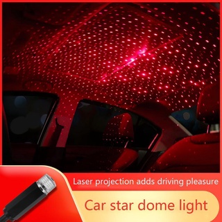 1Pc USB LED coche techo estrella noche luz Interior giratorio lámpara accesorios de habitación aplicable K8S5