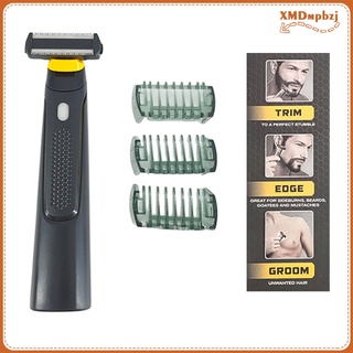 hombres cara trimmer afeitadora clipper precision cleaner batería