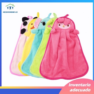 toalla de felpa suave para niños/toalla colgante de animales de dibujos animados/toalla de mano (1)