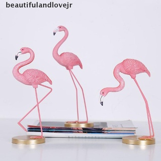 [hermoso y amor] flamingo pájaros animal estatua ornamento arte coleccionable figurita miniaturas decoración