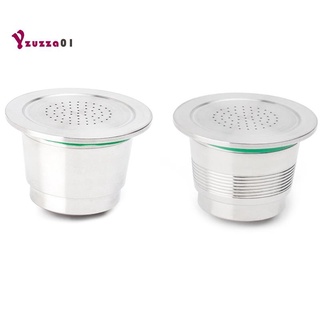 filtros de café de acero inoxidable para nespresso de café capsulas taza para espresso cápsula de café recargable gotero (a)