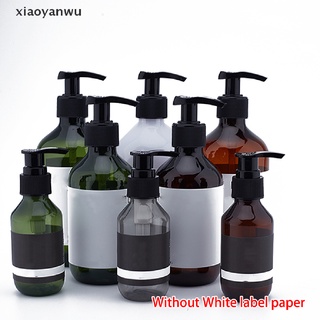 [xiaoyanwu] champú loción botella recargable gel de ducha botella de almacenamiento de prensado botella vacía [xiaoyanwu]