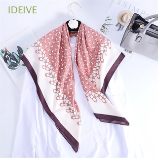 IDEIVE Soft Silk Scarf Long Decoration Accessories Square Scarf Gift Twill Fashion Female Girl Shawl/Multicolor