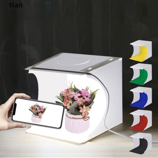 tian led caja de luz caja de luz mini estudio de fotos caja de luz tienda kit de 6 colores de fondo.